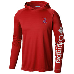 Los Angeles Angels Columbia Terminal Tackle Long Sleeve Hoodie T-Shirt - Red - Columbia on Sale