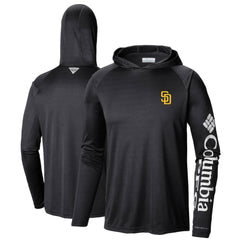 San Diego Padres Columbia Terminal Tackle Long Sleeve Hoodie T-Shirt - Black - Columbia Online