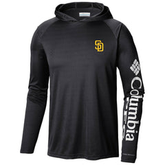 San Diego Padres Columbia Terminal Tackle Long Sleeve Hoodie T-Shirt - Black - Columbia Online