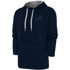 Buffalo Bills Antigua Tonal Logo Victory Pullover Hoodie Navy