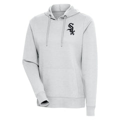 Chicago White Sox Antigua Women's Action Pullover Hoodie - Heather Gray - MLB on Sale