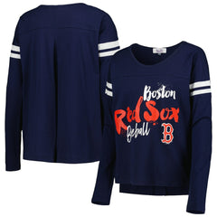 Boston Red Sox Touch Women's Free Agent Long Sleeve T-Shirt - Navy - MLB Sale