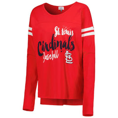 St. Louis Cardinals Touch Women's Free Agent Long Sleeve T-Shirt - Red - MLB Discount
