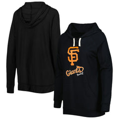 San Francisco Giants Touch Women's Pre-Game Raglan Pullover Hoodie - Black - MLB Discount
