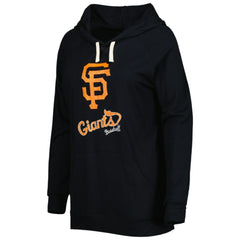 San Francisco Giants Touch Women's Pre-Game Raglan Pullover Hoodie - Black - MLB Discount