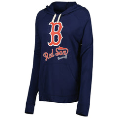 Boston Red Sox Touch Women's Pre-Game Raglan Pullover Hoodie - Navy - MLB on Sale