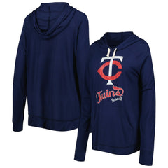 Minnesota Twins Touch Women's Pre-Game Raglan Pullover Hoodie - Navy - MLB Sale