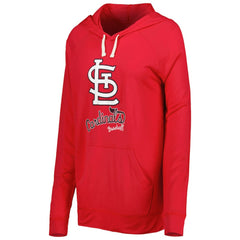 St. Louis Cardinals Touch Women's Pre-Game Raglan Pullover Hoodie - Red - MLB Sale