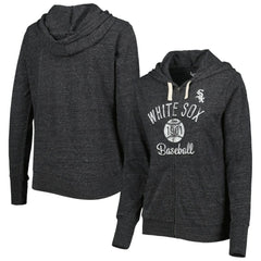 Chicago White Sox Touch Women's Training Camp Tri-Blend Lightweight Full-Zip Hoodie - Black - MLB Lifestyle