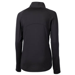 San Francisco 49ers Cutter & Buck Women's Throwback Logo Adapt Eco Knit Stretch Recycled Half-Zip Pullover Top Black