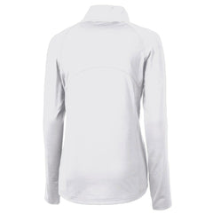 Seattle Seahawks Cutter & Buck Women's Throwback Logo Adapt Eco Knit Stretch Recycled Half-Zip Pullover Top White