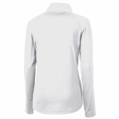Detroit Lions Cutter & Buck Women's Throwback Logo Adapt Eco Knit Stretch Recycled Half-Zip Pullover Top White