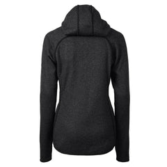 Buffalo Bills Cutter & Buck Women's Throwback Logo Mainsail Full-Zip Jacket Heather Charcoal