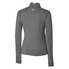 Detroit Lions Cutter & Buck Women's Throwback Logo Traverse Stretch Quarter-Zip Pullover Top Steel