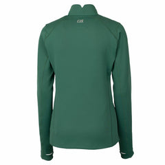 Green Bay Packers Cutter & Buck Women's Throwback Logo Traverse Stretch Quarter-Zip Pullover Top Green