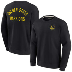 Golden State Warriors Unisex Elements Super Soft Fleece Pullover Sweatshirt for sale Black | Fanatics