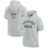 Chicago Bulls Unisex Elements Super Soft Fleece Short Sleeve Pullover Hoodie for sale Gray | Fanatics Near Me
