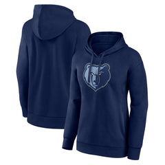 Memphis Grizzlies Women's Team Primary Logo Pullover Hoodie Navy