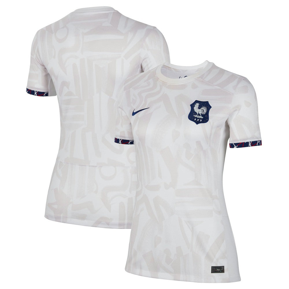 France Women's National Team Women's 2023 Away Stadium Replica Jersey White - Nike outlet