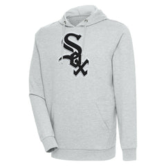 Chicago White Sox Antigua Action Pullover Hoodie - Heather Gray - MLB Lifestyle