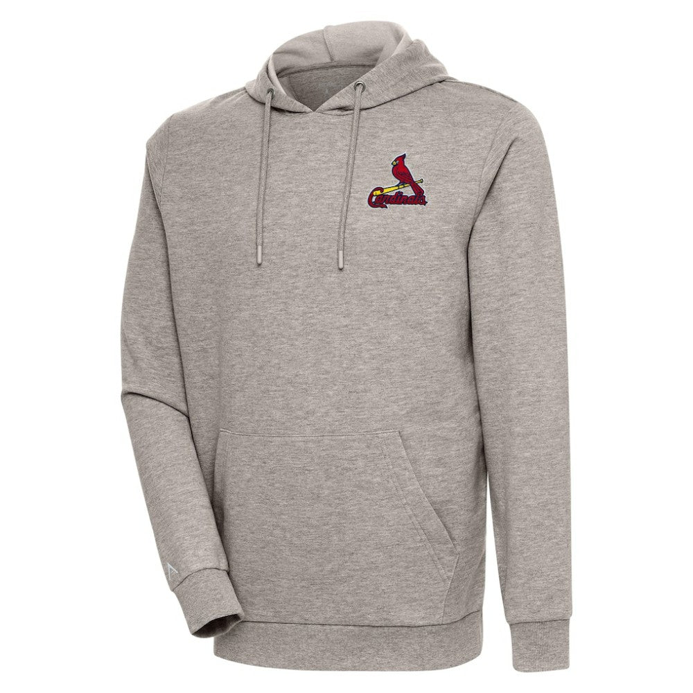 St. Louis Cardinals Antigua Action Pullover Hoodie - Oatmeal - MLB on Sale