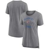 Oklahoma City Thunder Women's Heritage Tri-Blend T-Shirt Heather Gray