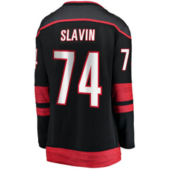 Jaccob Slavin Carolina Hurricanes Fanatics Women's Home Breakaway Player Jersey - Black - NHL 5135861