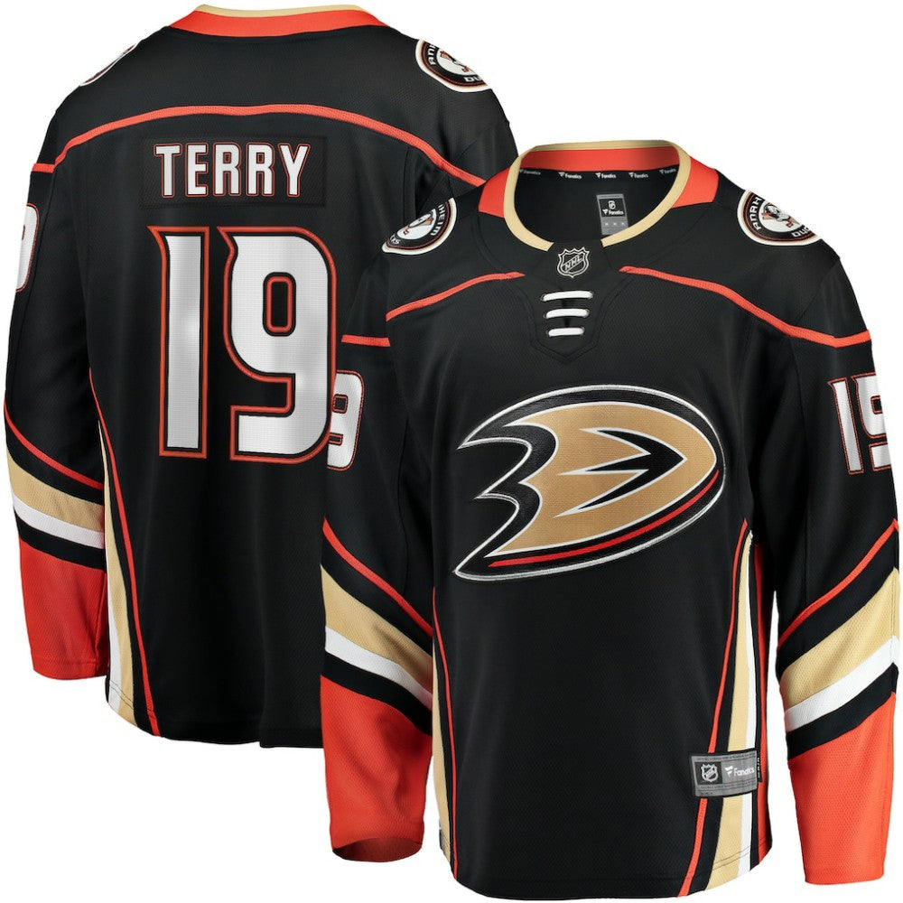 Troy Terry Anaheim Ducks Fanatics Home Team Breakaway Player Jersey - Black - NHL 5135864
