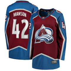Josh Manson Colorado Avalanche Fanatics Women's Home Breakaway Player Jersey - Burgundy - NHL 5135901