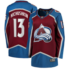Valeri Nichushkin Colorado Avalanche Fanatics Women's Home Breakaway Player Jersey - Burgundy - NHL 5135903