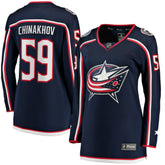 Yegor Chinakhov Columbus Blue Jackets Fanatics Women's Home Breakaway Player Jersey - Navy - NHL 5135908