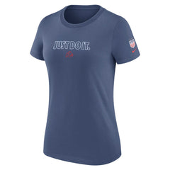 USWNT Women's Just Do It T-Shirt Blue - Nike Discount