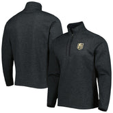 Vegas Golden Knights Antigua Course Quarter-Zip Jacket - Heathered Black - NHL 5138524