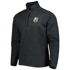 Vegas Golden Knights Antigua Course Quarter-Zip Jacket - Heathered Black - NHL 5138524