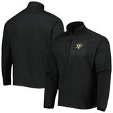 Pittsburgh Penguins Antigua Course Quarter-Zip Jacket - Heathered Black - NHL 5138525