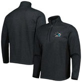 San Jose Sharks Antigua Course Quarter-Zip Jacket - Heathered Black - NHL 5138529