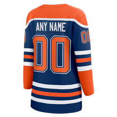 Edmonton Oilers Fanatics Women's Home Breakaway Custom Jersey - Royal - NHL 5143723