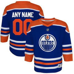 Edmonton Oilers Youth Home Replica Custom Jersey - Royal - NHL 5143792