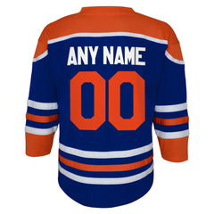 Edmonton Oilers Youth Home Replica Custom Jersey - Royal - NHL 5143792