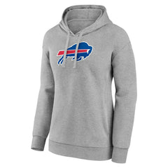Buffalo Bills Women's Primary Logo Pullover Hoodie Gray