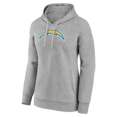 Los Angeles Chargers Women's Primary Logo Pullover Hoodie Gray