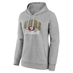 San Francisco 49ers Women's Victory Script Pullover Hoodie Gray