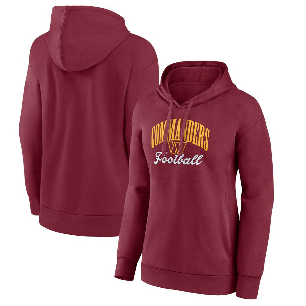 Washington Commanders Women's Victory Script Pullover Hoodie Burgundy