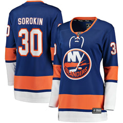 Ilya Sorokin New York Islanders Fanatics Women's Home Breakaway Player Jersey - Royal - NHL 5146699