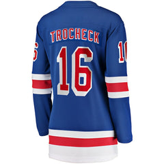 Vincent Trocheck New York Rangers Fanatics Women's Home Breakaway Player Jersey - Blue - NHL 5146707