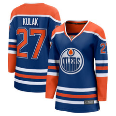 Brett Kulak Edmonton Oilers Fanatics Women's Home Breakaway Player Jersey - Royal - NHL 5146755