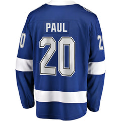 Nicholas Paul Tampa Bay Lightning Fanatics Home Breakaway Player Jersey - Blue - NHL 5148693