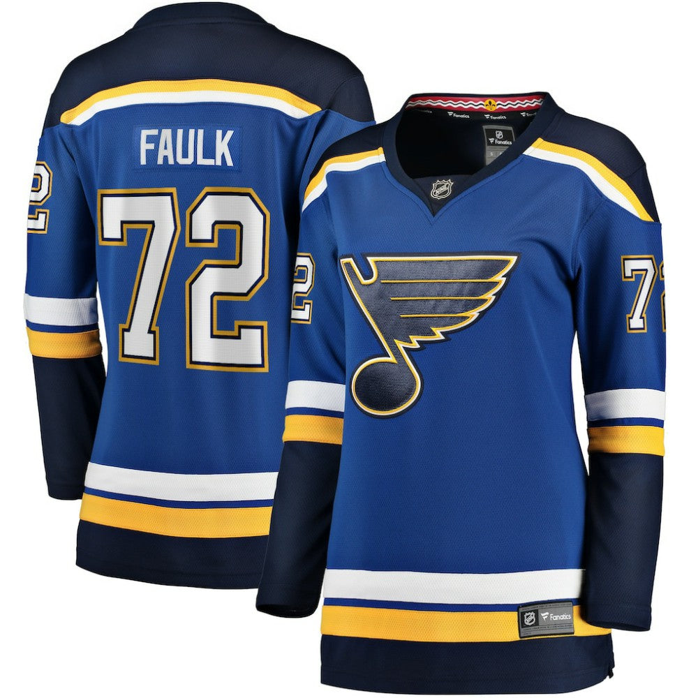 Justin Faulk St. Louis Blues Fanatics Women's Home Breakaway Player Jersey - Blue - NHL 5148709