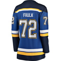 Justin Faulk St. Louis Blues Fanatics Women's Home Breakaway Player Jersey - Blue - NHL 5148709
