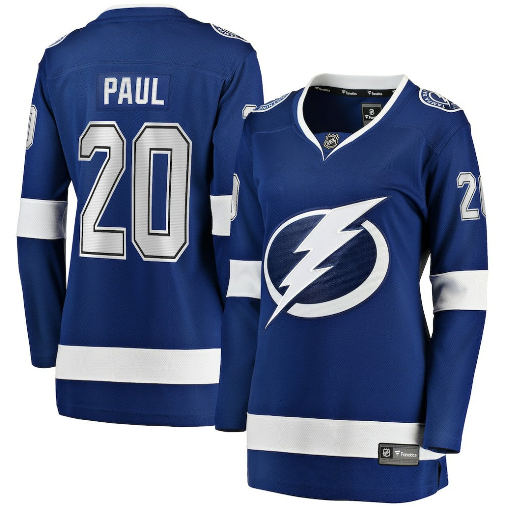 Nicholas Paul Tampa Bay Lightning Fanatics Women's Home Breakaway Player Jersey - Blue - NHL 5148718